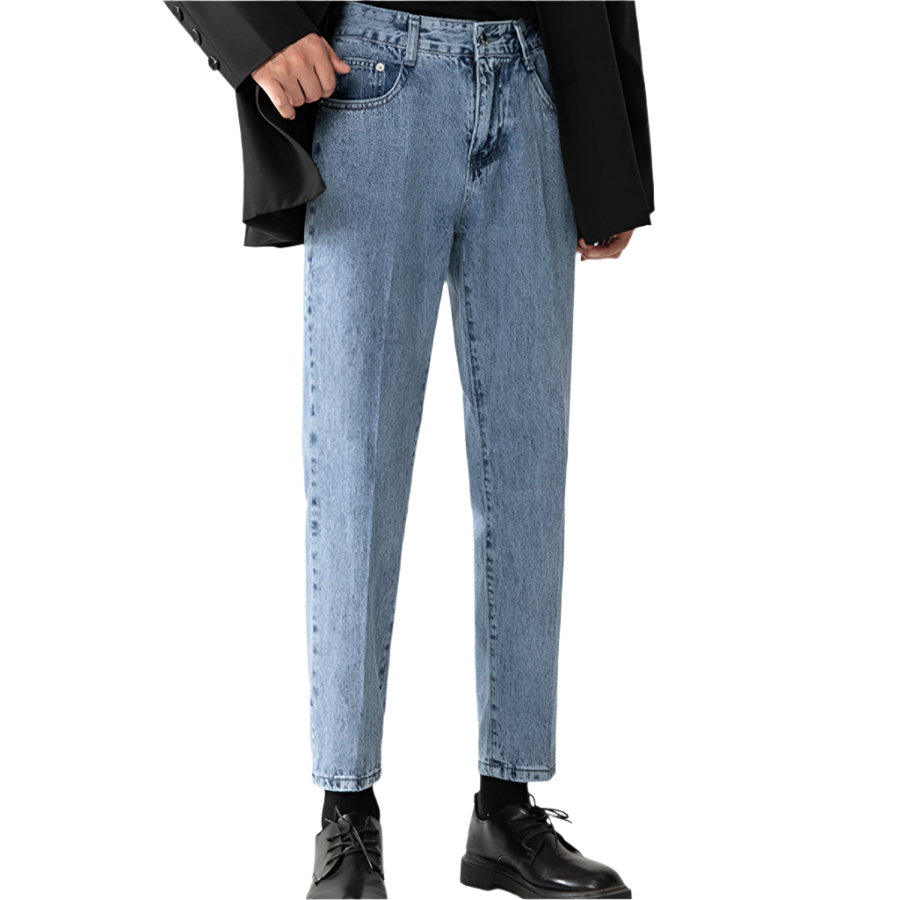 Men's Loose Straight Denim Jeans