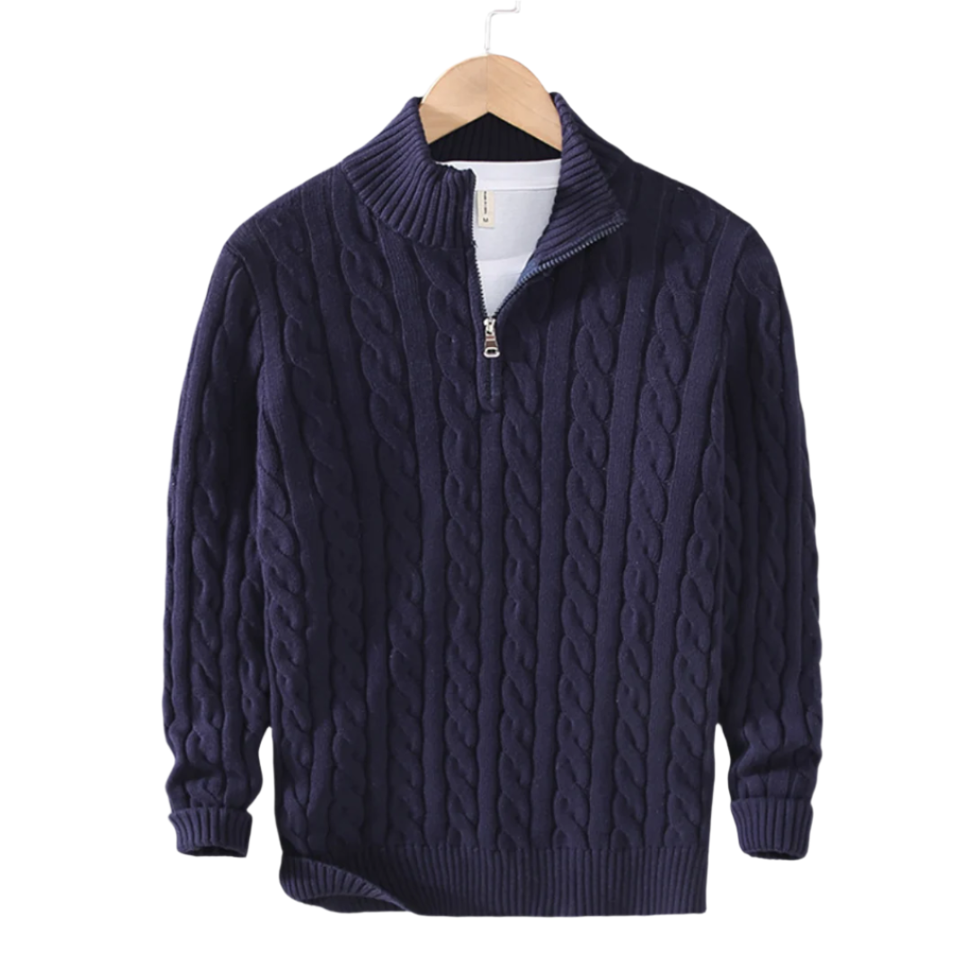 Constance - TheighT Half Zip Sweater
