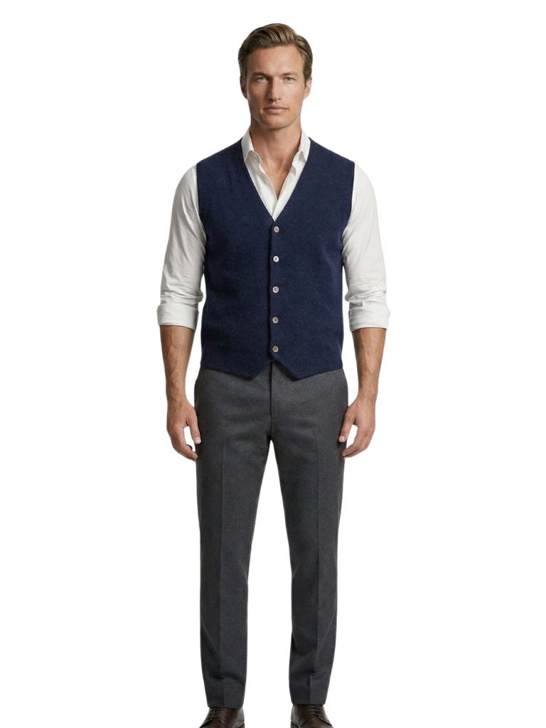 Cashmere Cardigan Vest - Verocci Essentials