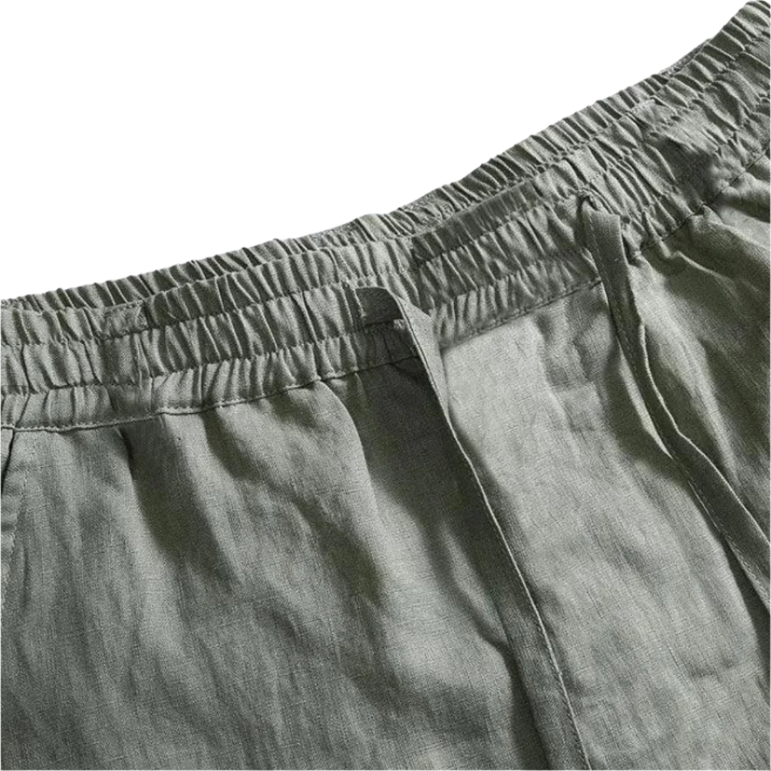 Fez - Linen Pantalon (straight fit)