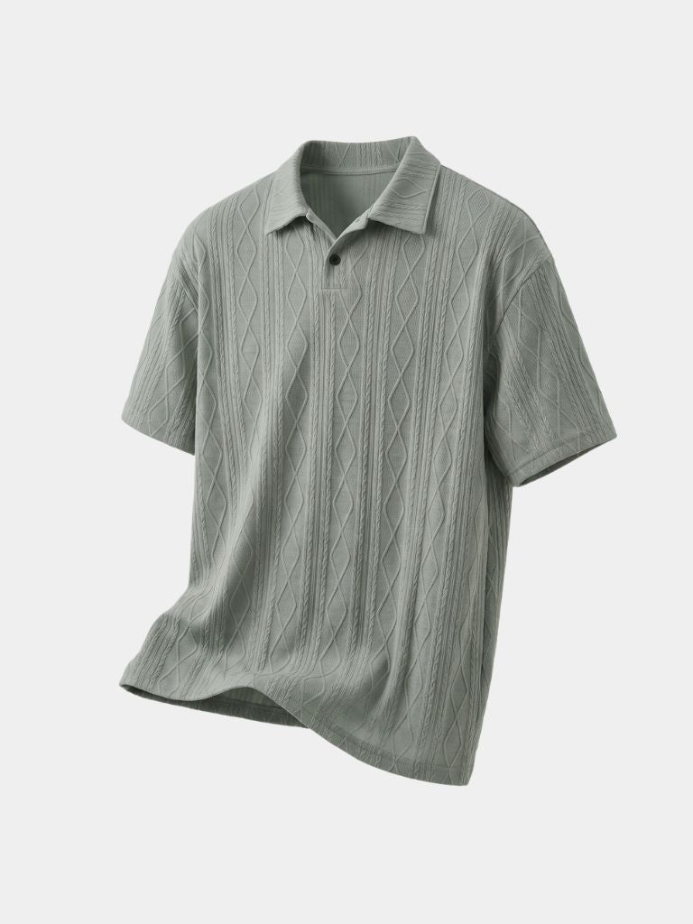 Imperial Diamond Knit Polo Shirt - Verocci Essentials
