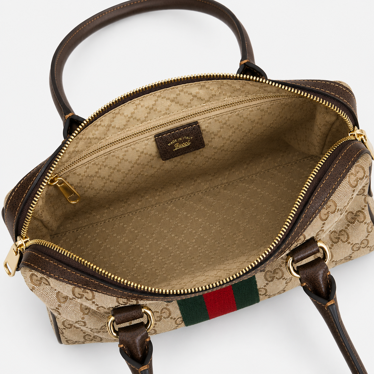 GG canvas Boston bag - Beige