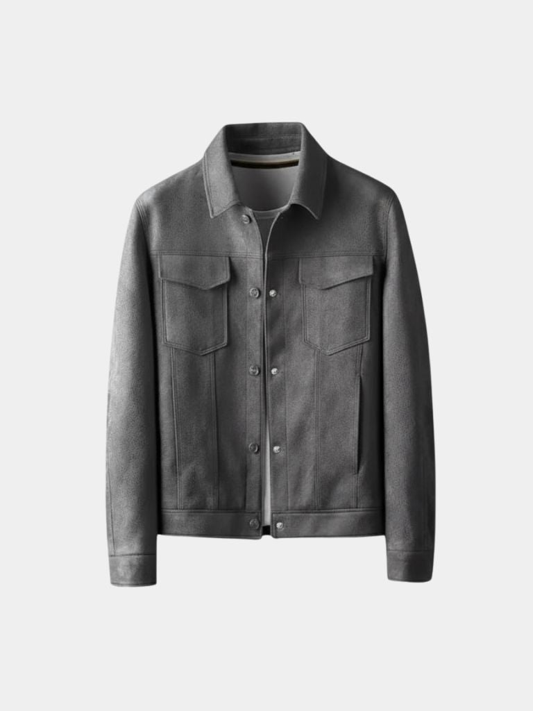 Laurent Leather Aviator Jacket - Verocci Essentials