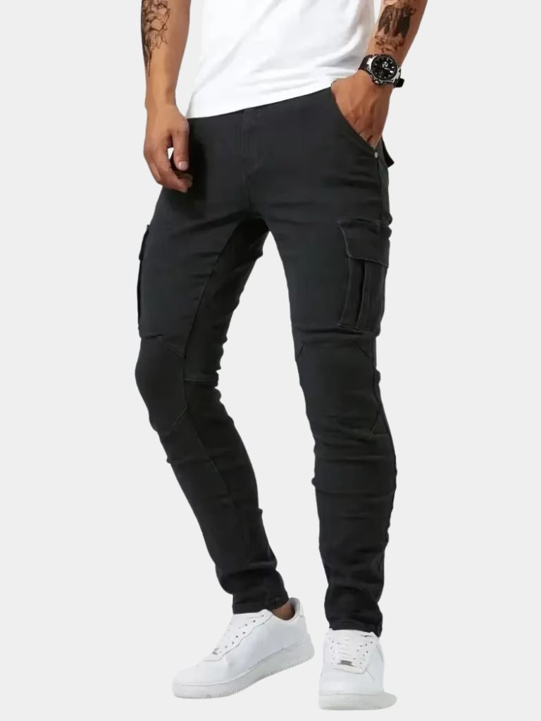 Denim Jeans Cargo Trousers - Verocci Essentials