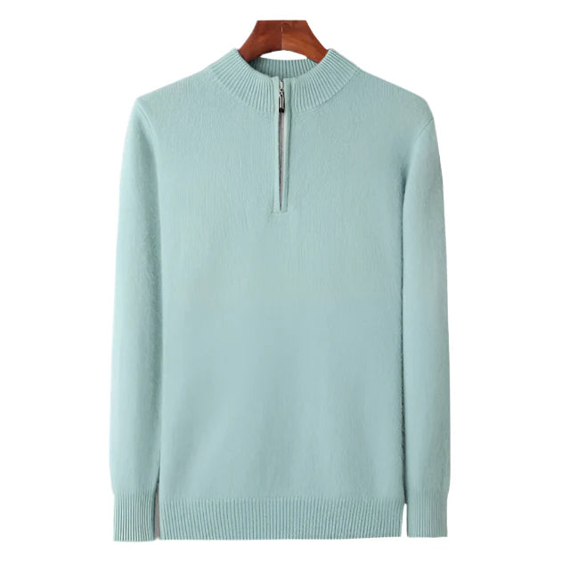 100% TheighT Cashmere Zip Up