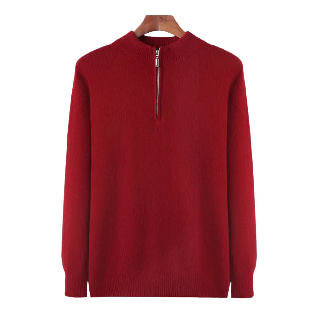 100% TheighT Cashmere Zip Up