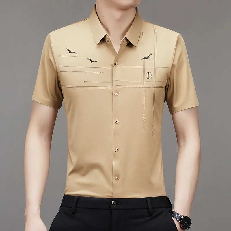 Men's Ice Silk Business Shirt