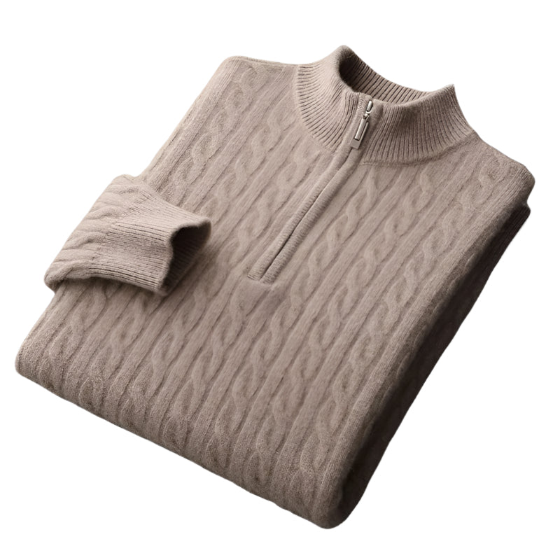 Chiltern Merino Wool Quarter-Zip Sweater