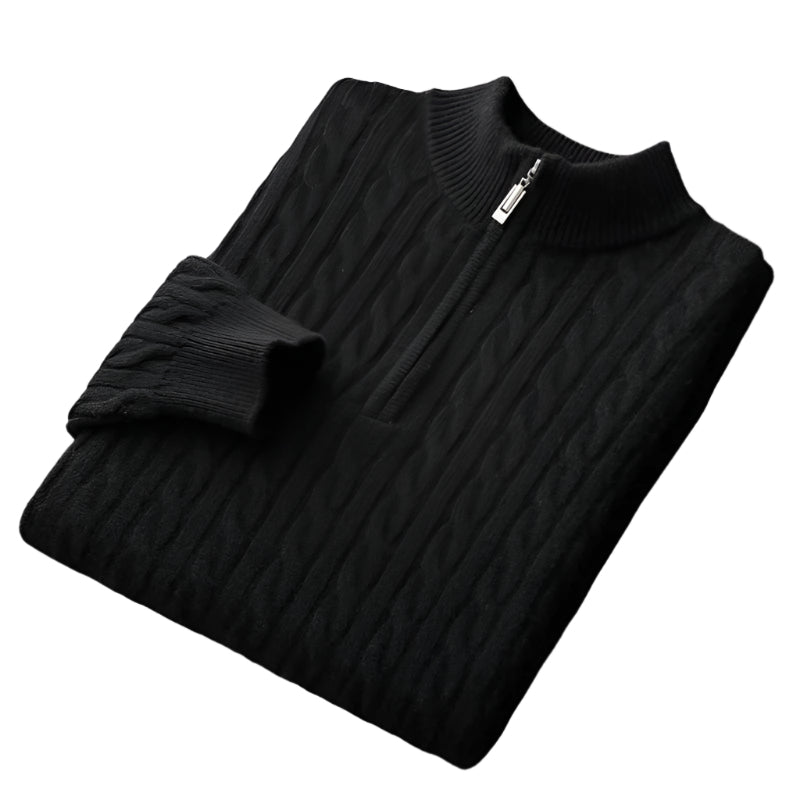 Chiltern Merino Wool Quarter-Zip Sweater