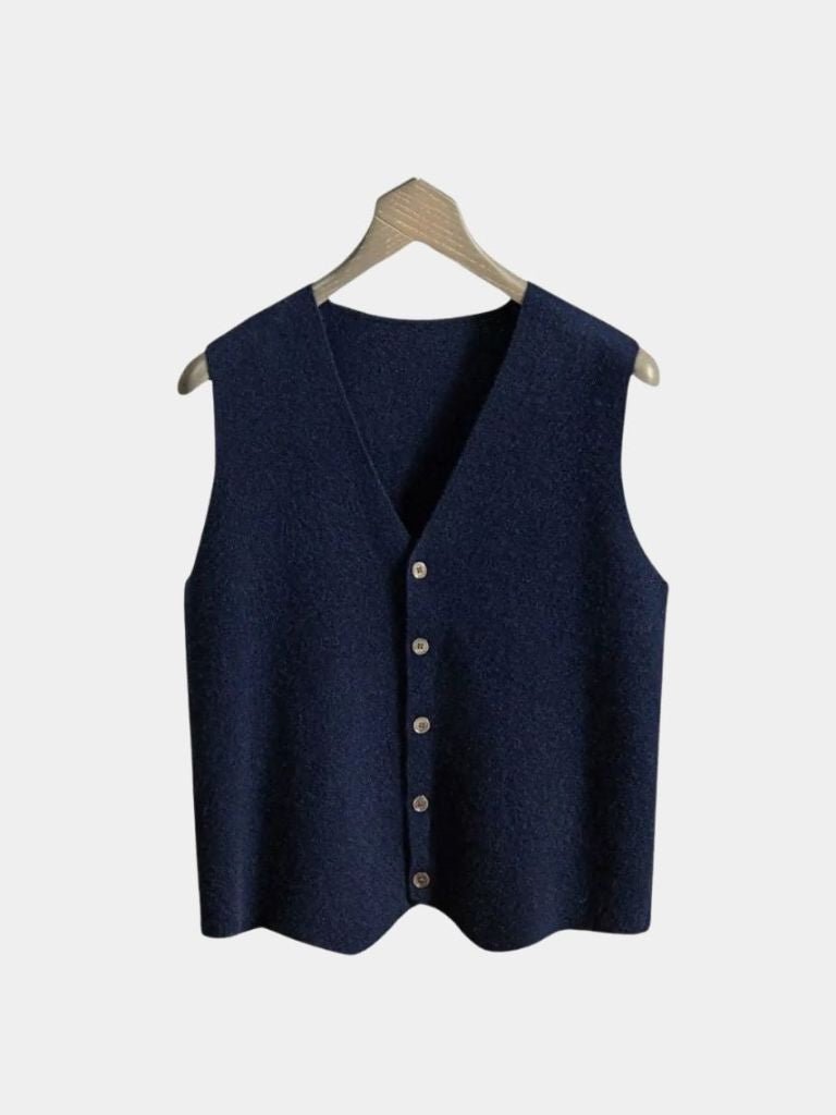 Cashmere Cardigan Vest - Verocci Essentials