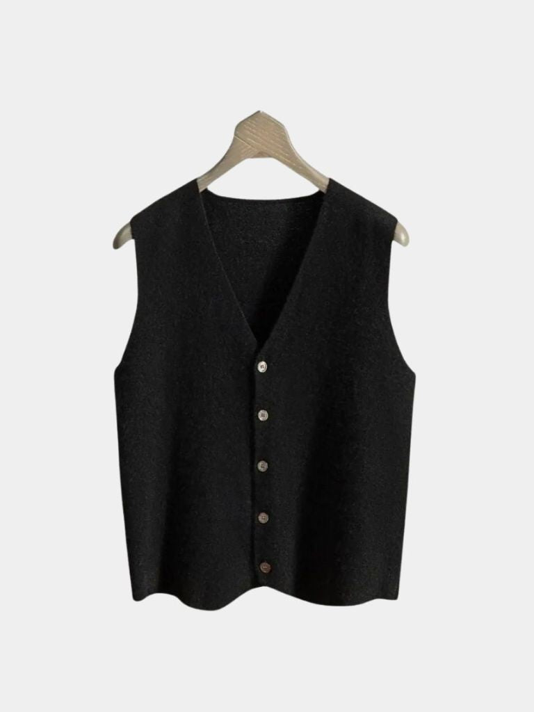 Cashmere Cardigan Vest - Verocci Essentials