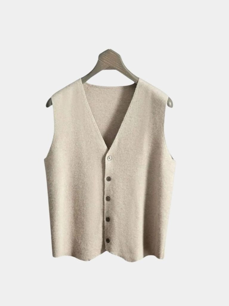 Cashmere Cardigan Vest - Verocci Essentials