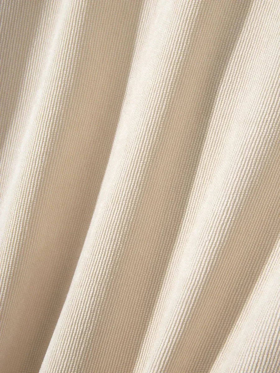 Casual Solid Corduroy Shirt - Verocci Essentials