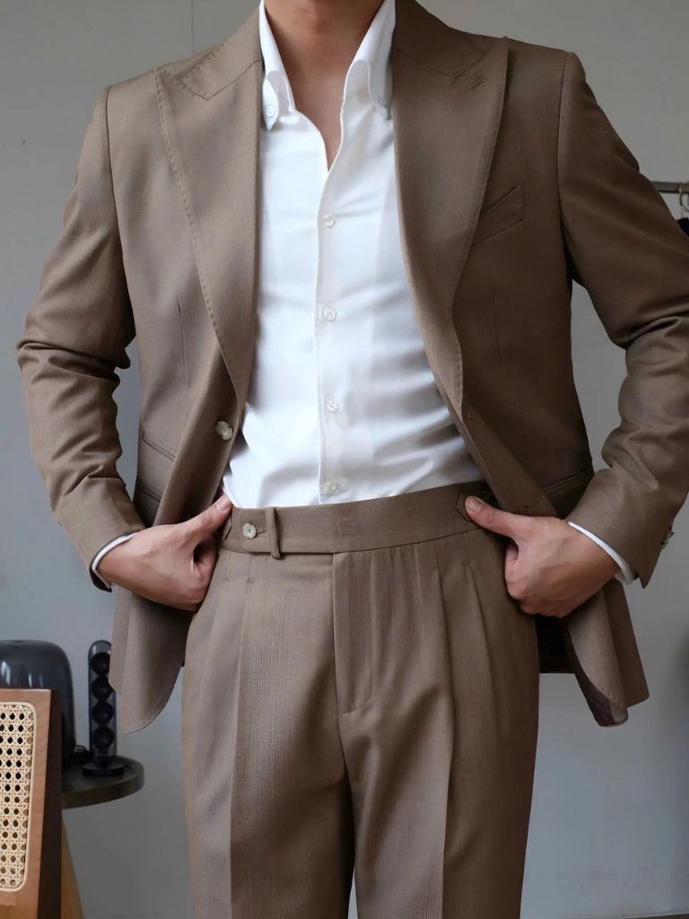 Classic Genova Sidetab Trousers - Verocci Essentials