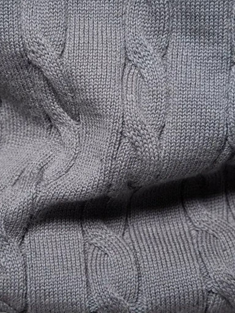 Cotton Crew Neck Pullover Sweater - Verocci Essentials