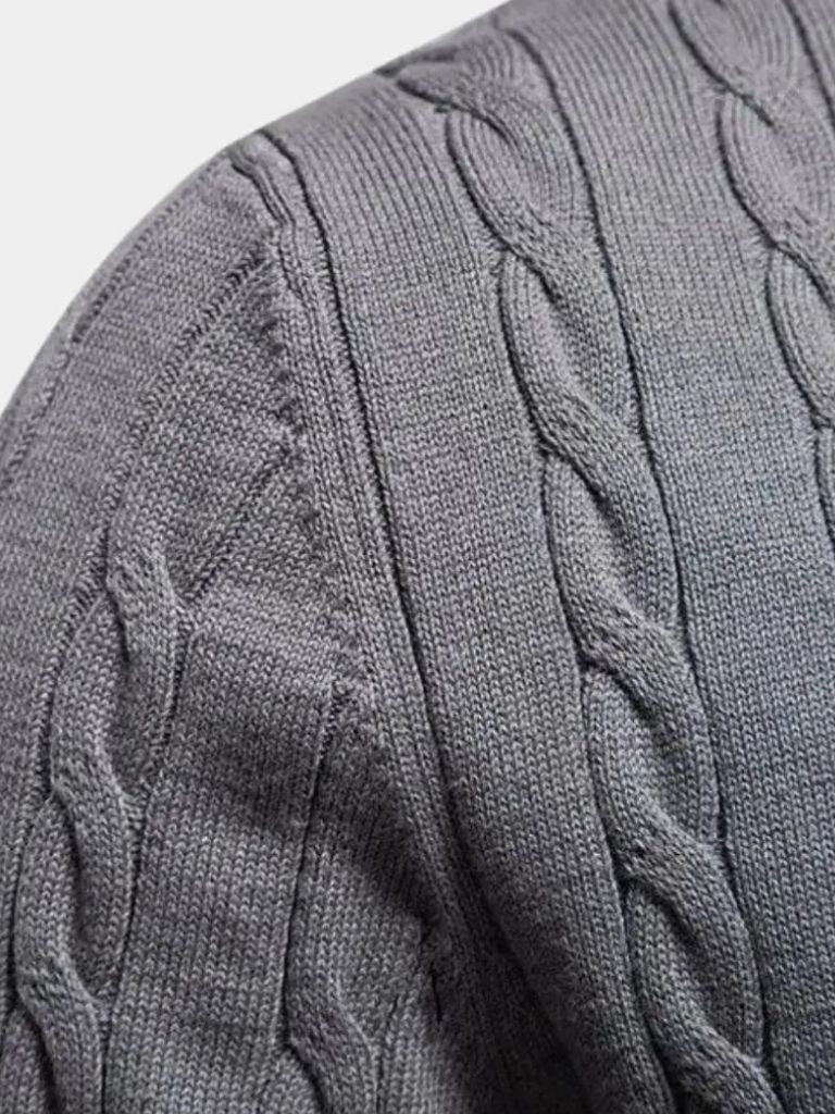 Cotton Crew Neck Pullover Sweater - Verocci Essentials