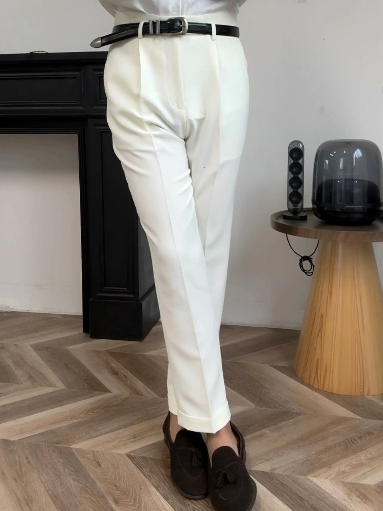 Hollywood Classic Trousers (Belt Included) - Verocci Essentials