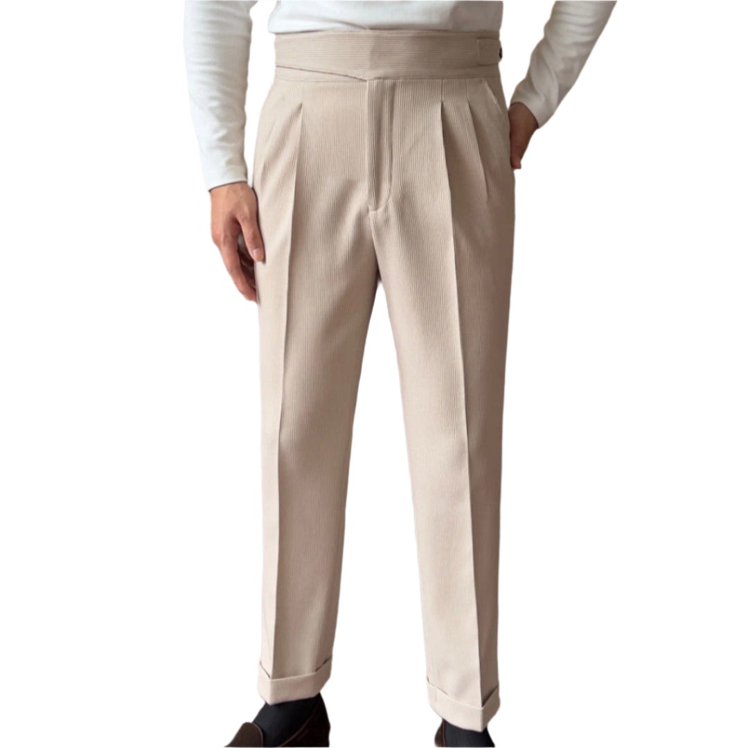 Italian style casual suit trousers