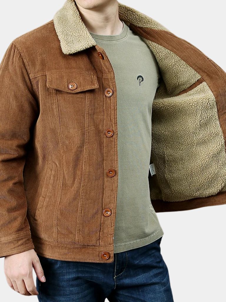 Minimalist Vintage Corduroy Jacket - Verocci Essentials