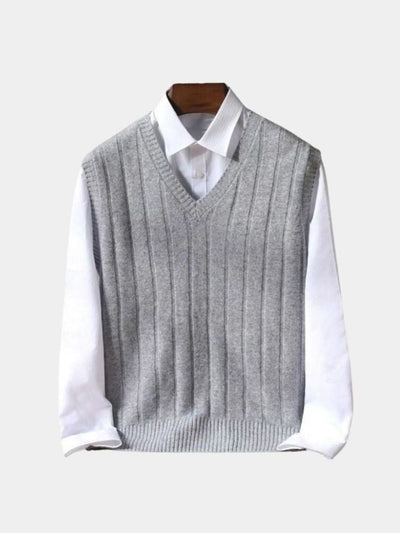 100% Merino Wool Pullover Sweater Vest - Verocci Essentials