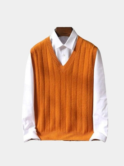 100% Merino Wool Pullover Sweater Vest - Verocci Essentials