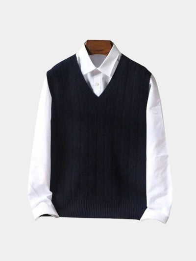 100% Merino Wool Pullover Sweater Vest - Verocci Essentials