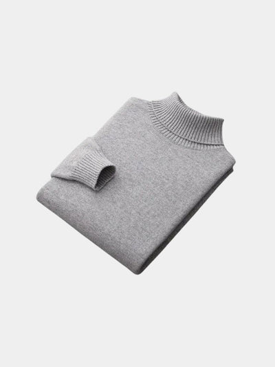 100% Merino Wool Turtleneck Sweater - Verocci Essentials