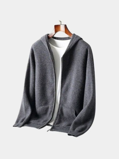 100% Merino Wool Zip Solid Color Sweater - Verocci Essentials