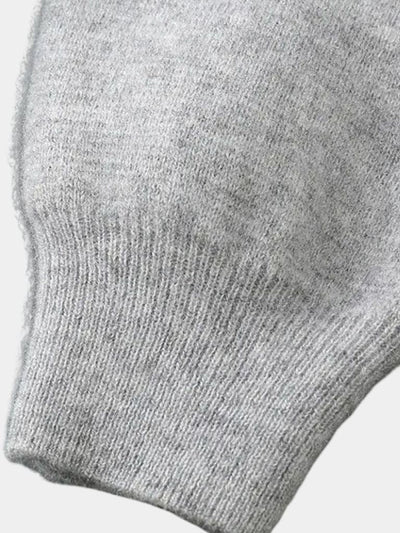 100% Merino Wool Zip Solid Color Sweater - Verocci Essentials