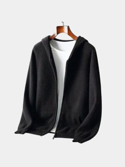 100% Merino Wool Zip Solid Color Sweater - Verocci Essentials