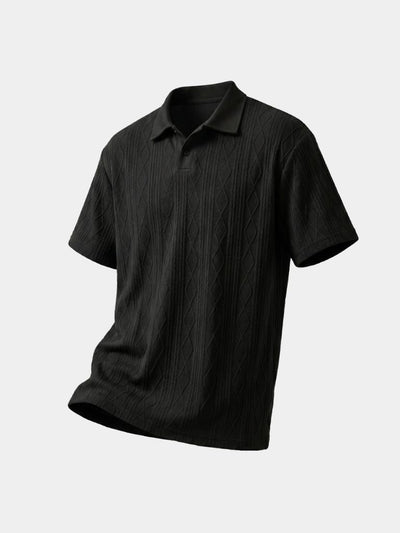 Imperial Diamond Knit Polo Shirt - Verocci Essentials