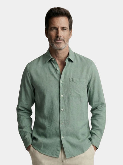 Long Sleeve Essential Linen Shirt - Verocci Essentials