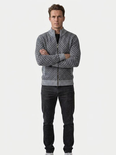 Vintage Jacquard Cardigan - Verocci Essentials
