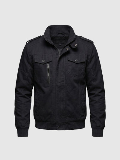 Command Ribbed Collar Jacket - Verocci Essentials