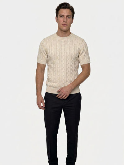 Classic Lozenge Knit T-Shirt - Verocci Essentials