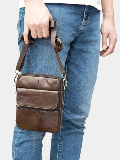 Essential Leather Shoulder Bag - Verocci Essentials