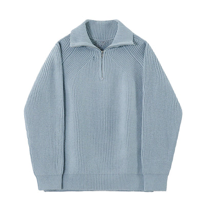 Azure Quarter-Zip Sweater