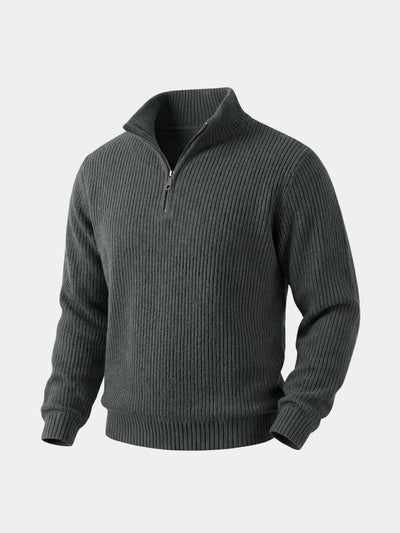 Classic Highland Quarter-Zip Sweater - Verocci Essentials