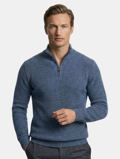 Classic Highland Quarter-Zip Sweater - Verocci Essentials