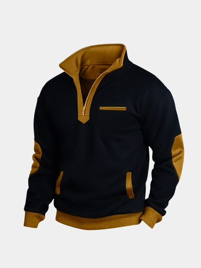 Explorer High Collar Quarter Zip Pullover - Verocci Essentials