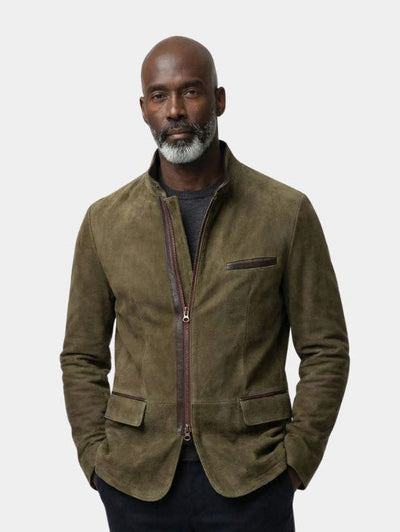 Bearstone Suede Field Jacket - Verocci Essentials