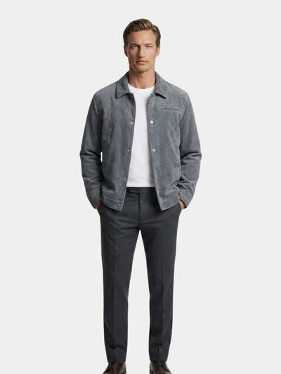 Minimalist Corduroy Sherpa Jacket - Verocci Essentials