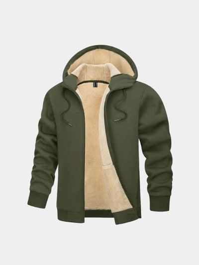 Winter Core Sherpa Hoodie Jacket - Verocci Essentials