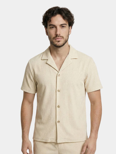 Minimalist Corduroy Set Shorts and Shirt - Verocci Essentials