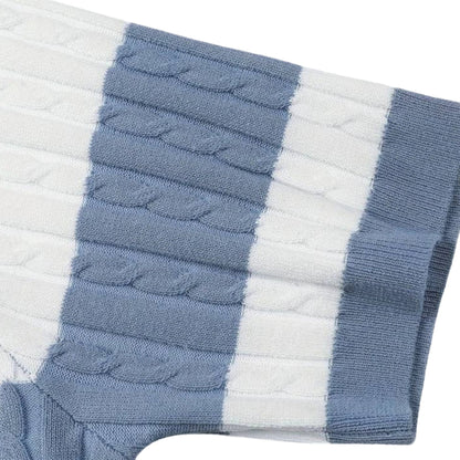 TheighT White Stripe Polo