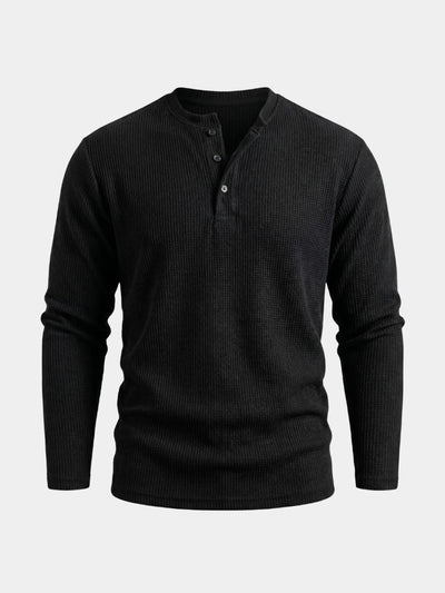 Latitude Ribbed Henley - Verocci Essentials