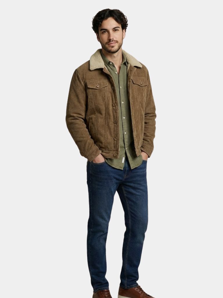 Minimalist Vintage Corduroy Jacket - Verocci Essentials