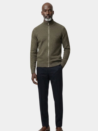 Cashmere Zip Sweater Knit Turtleneck - Verocci Essentials
