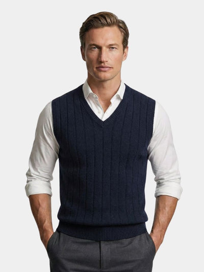 100% Merino Wool Pullover Sweater Vest - Verocci Essentials