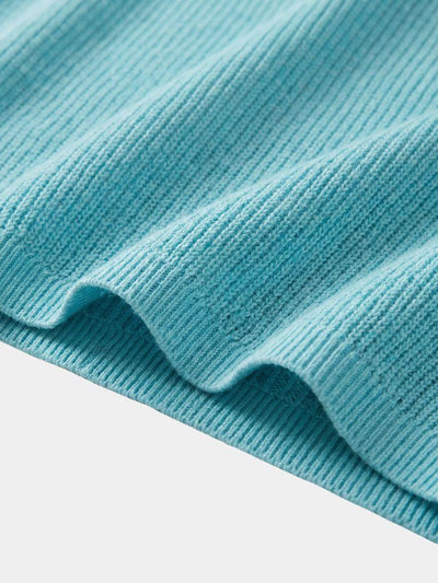 Casual Buttonless Knit Polo Shirt - Verocci Essentials